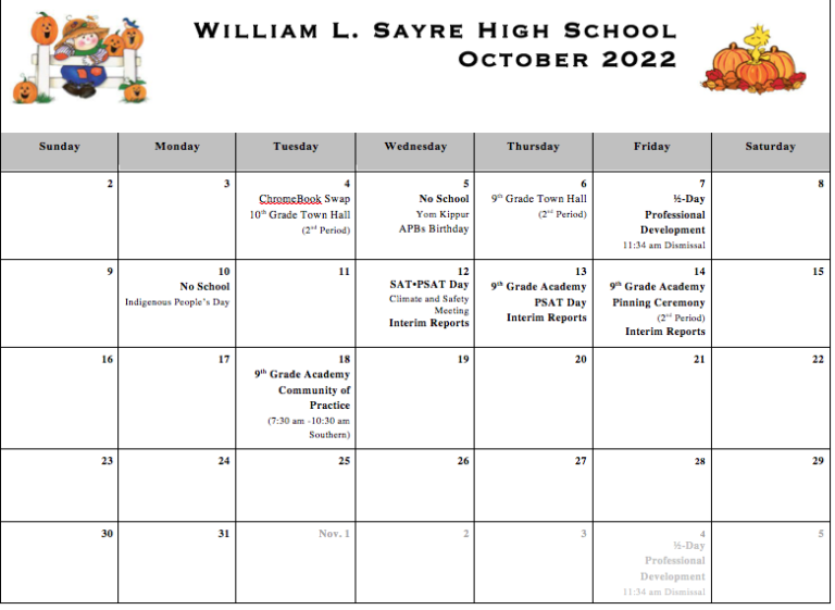 William L. Sayre High School The School District of Philadelphia