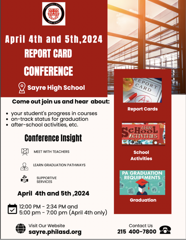 William L. Sayre High School The School District of Philadelphia